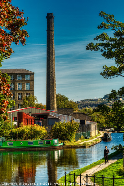 Industrial Heritage: Slaithwaite's Huddersfield Ca Acrylic by Steven Dale