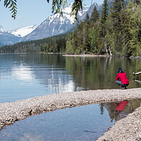 Buy canvas prints of Lake McDonald by Janet Mann