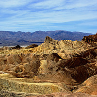 Buy canvas prints of Zabriskie Point Looking Over To Death Valley  by Janet Mann
