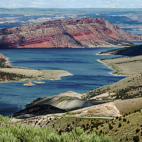 Buy canvas prints of Flaming Gorge Reservoir, Wyoming by Janet Mann