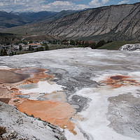 Buy canvas prints of Mammoth Hot Springs Historic District Yellowstone  by Janet Mann