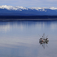 Buy canvas prints of Fishing Boat in Alaska by Janet Mann