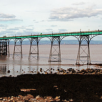 Buy canvas prints of Clevedon Pier,North Somerset by Janet Mann