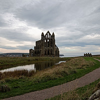 Buy canvas prints of Whitby Abbey by Janet Mann