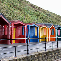 Buy canvas prints of Beach Huts by Janet Mann