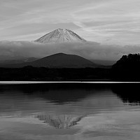 Buy canvas prints of Mt Fuji by Justin Bowdidge