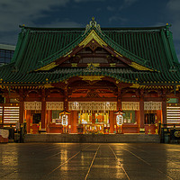 Buy canvas prints of Kanda Myojin Shrine, Tokyo by Justin Bowdidge
