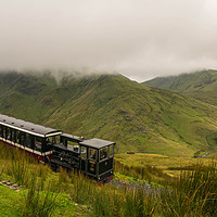 Buy canvas prints of Snowdon Mountain Railway by Wael Attia