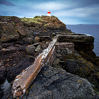 Buy canvas prints of Hawkcraig lighthouse, Aberdour, Scotland. by Gary Alexander