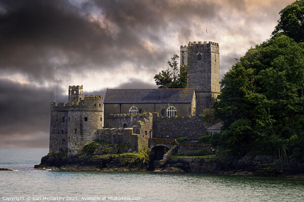 Dartmouth Castle Picture Board by Karl McCarthy