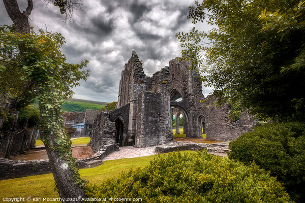 Llanthony Priory Picture Board by Karl McCarthy