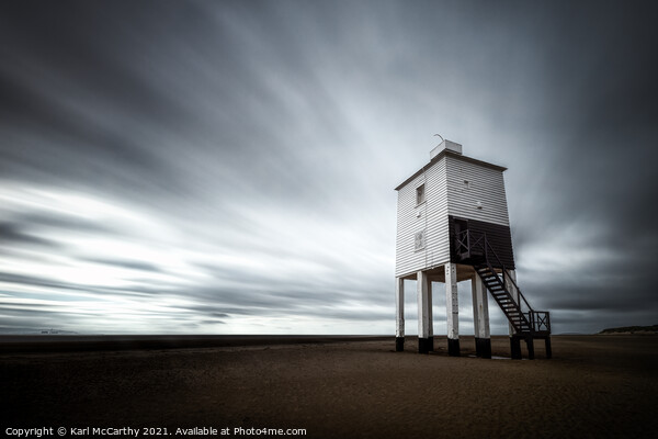 Burnham-on-Sea lower Lighthouse Picture Board by Karl McCarthy