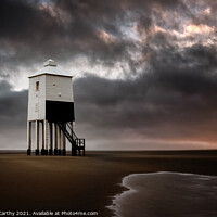 Buy canvas prints of Burnham-on-Sea lower Lighthouse by Karl McCarthy