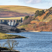 Buy canvas prints of Craig Goch Dam flowing into Penygarreg Reservoir by Karl McCarthy