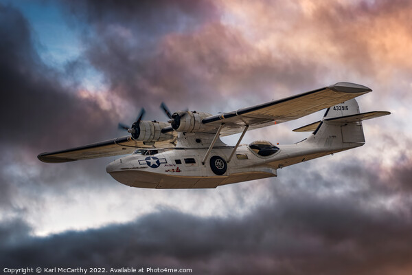 Catalina Flying Boat Picture Board by Karl McCarthy