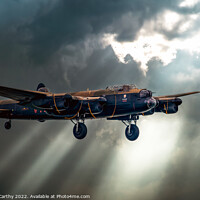 Buy canvas prints of Lancaster Bomber by Karl McCarthy