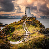 Buy canvas prints of Twr Mawr Lighthouse by Karl McCarthy