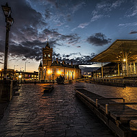Buy canvas prints of Dusk at Cardiff Bay by Karl McCarthy