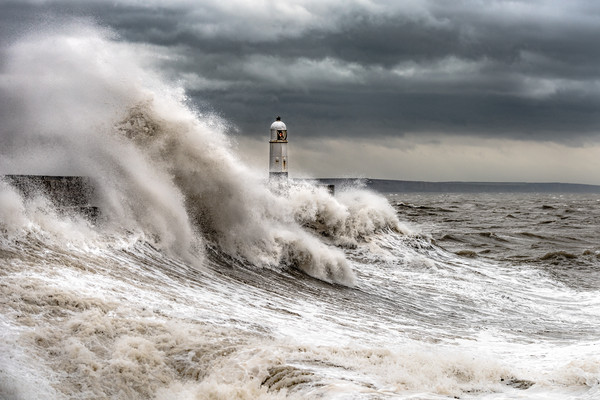 High Tide at Porthcawl Picture Board by Karl McCarthy
