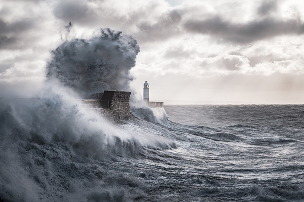Stormy Seas at Porthcawl Picture Board by Karl McCarthy