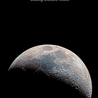 Buy canvas prints of Waxing Crescent Moon by Karl McCarthy
