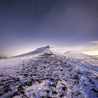 Buy canvas prints of Snowy peaks of the Brecon Beacons by Karl McCarthy
