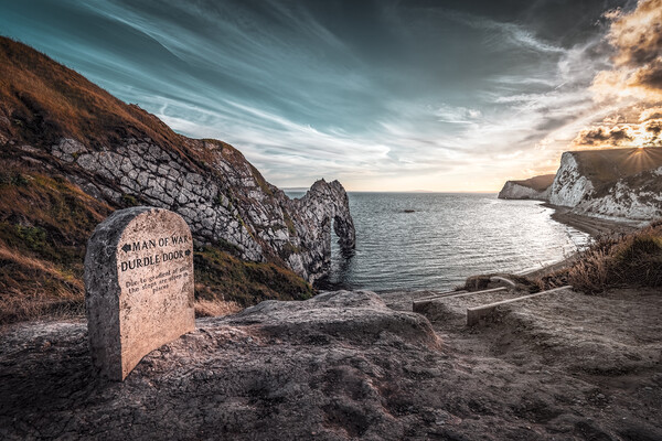 Durdle Door Decisions Picture Board by Karl McCarthy