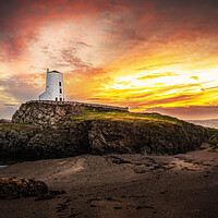 Buy canvas prints of Twr Mawr Lighthouse by Karl McCarthy