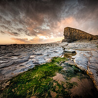 Buy canvas prints of Nash Point at Dusk by Karl McCarthy