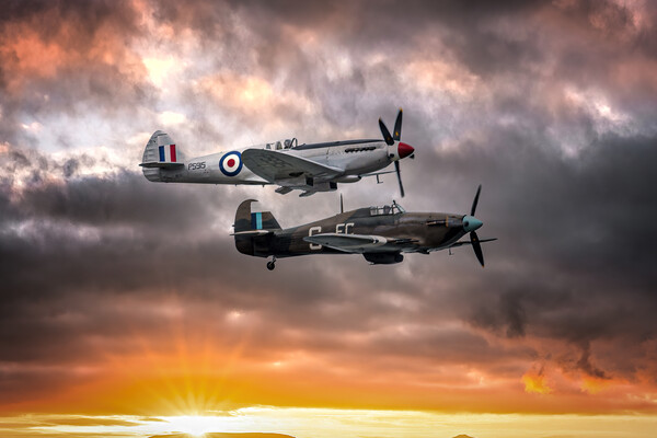 Flying into the sunset Picture Board by Karl McCarthy