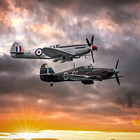 Buy canvas prints of Flying into the sunset by Karl McCarthy