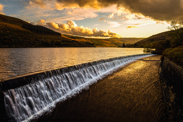 The Golden Glow at Talybont Reservoir Picture Board by Karl McCarthy