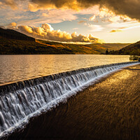 Buy canvas prints of The Golden Glow at Talybont Reservoir by Karl McCarthy