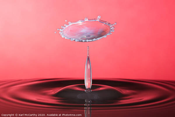 Milky Water Drop Picture Board by Karl McCarthy