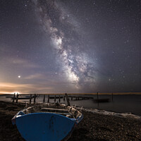 Buy canvas prints of Grounded for the Night at Fleet Lagoon , Weymouth by Karl McCarthy