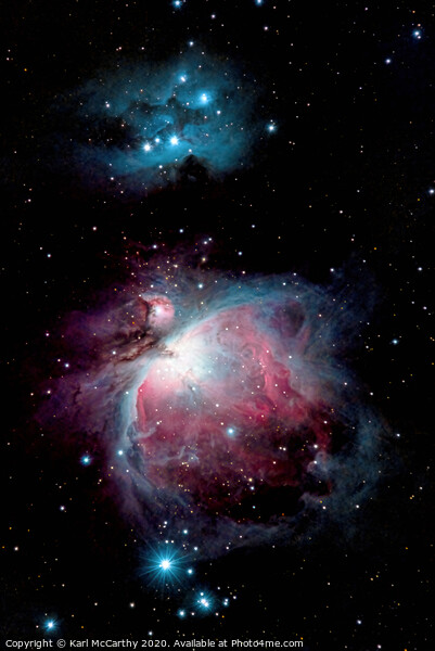 The Orion Nebula (M42) Picture Board by Karl McCarthy