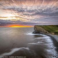 Buy canvas prints of Nash Point Sunset by Karl McCarthy