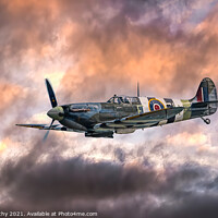 Buy canvas prints of Supermarine Spitfire Mk.Vb by Karl McCarthy