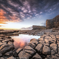 Buy canvas prints of Rockpool Reflection at Nash Point by Karl McCarthy