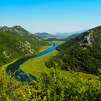 Buy canvas prints of The Crnojevica River In Montenegro by Tom Lightowler