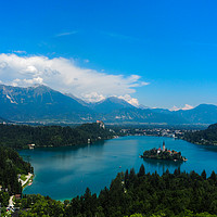 Buy canvas prints of Lake Bled Slovenia by Tom Lightowler