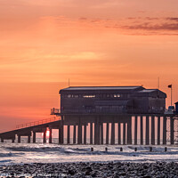 Buy canvas prints of Sunrise Cromer Pier Norfolk by Jim Key