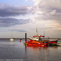 Buy canvas prints of  Sunset Wells next the Sea Norfolk by Jim Key