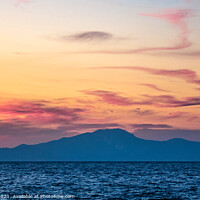 Buy canvas prints of Nisyros Island Sunset  by Jim Key