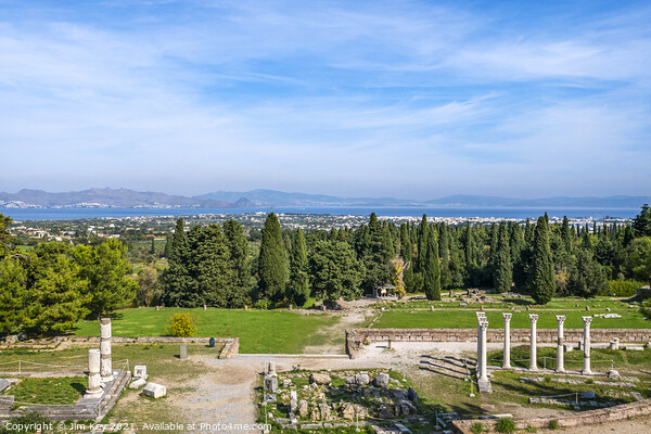 Ancient Agora of Kos Greece Picture Board by Jim Key