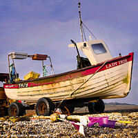 Buy canvas prints of Weybourne Beach Norfolk Art Work  by Jim Key