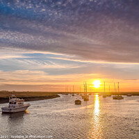 Buy canvas prints of Sunrise Wells next the Sea Norfolk     by Jim Key