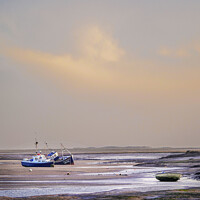 Buy canvas prints of Majestic Sunrise over Brancaster Staithe by Jim Key