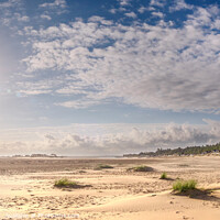 Buy canvas prints of Wells Beach Panorama Norfolk     by Jim Key