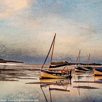 Buy canvas prints of Burnham Overy Staithe Painting by Jim Key